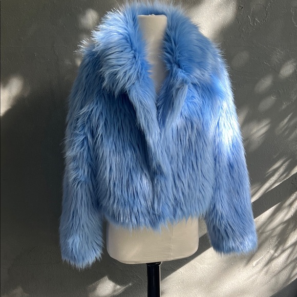 Rehab Jackets & Blazers - Rehab Light Blue Teddy Jacket